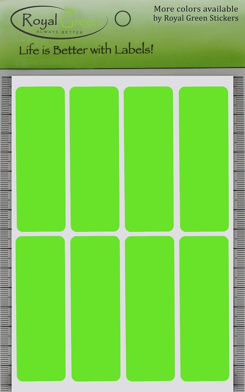 6772 Rectangular Stickers Color Coded Write on Labels for Organizing - Picture 6 of 6